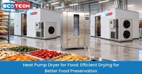Heat pump dryer for food processing