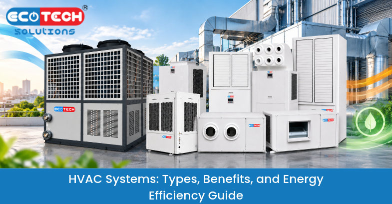 HVAC system with energy-efficient heating and cooling equipment